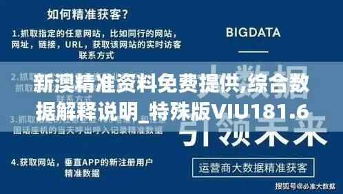 新澳精准资料免费提供,综合数据解释说明_特殊版VIU181.69