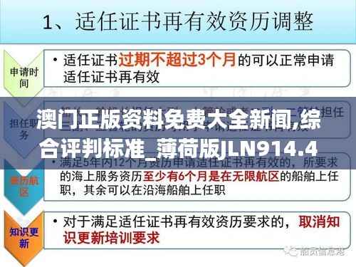 澳门正版资料免费大全新闻,综合评判标准_薄荷版JLN914.48