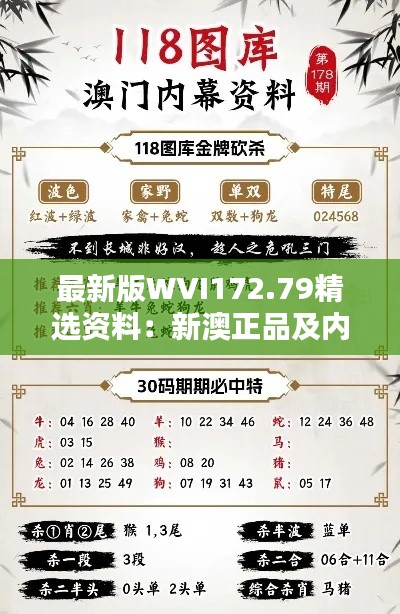 最新版WVI172.79精选资料:新澳正品及内部资料解析