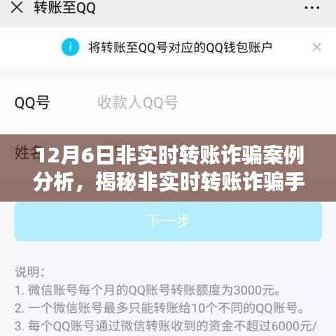 揭秘非实时转账诈骗手法,以案例分析揭示诈骗手法背后的真相(12月6日案例分析)