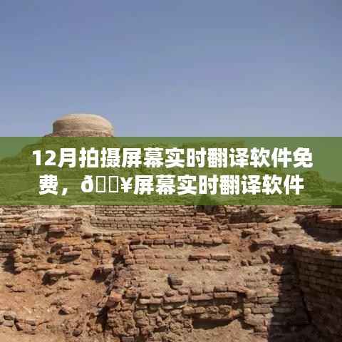 🔥屏幕实时翻译软件,免费体验科技魅力的新纪元!