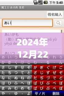 日语词典app在2024年12月22日的回顾与影响分析