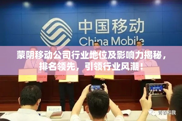 蒙阴移动公司行业地位及影响力揭秘，排名领先，引领行业风潮！