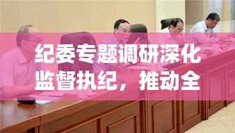 纪委专题调研深化监督执纪,推动全面从严治党深入基层