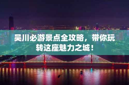 吴川必游景点全攻略,带你玩转这座魅力之城!
